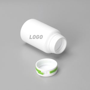 Empty plastic capsule bottles/containers HDPE Tearing Cap