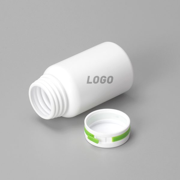 Containers for pills Easy Open Pill Bottle Caps HDPE Tearing Cap 120CC