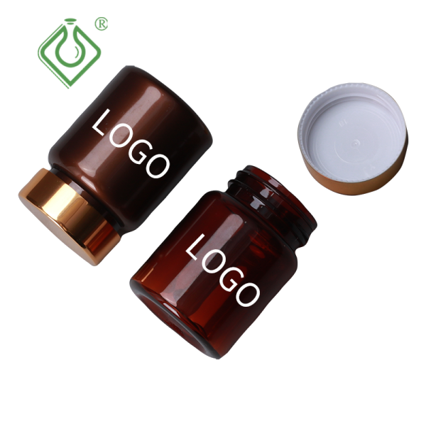80CC Amber Supplement Bottle PET Vitamin Factory Wholesale