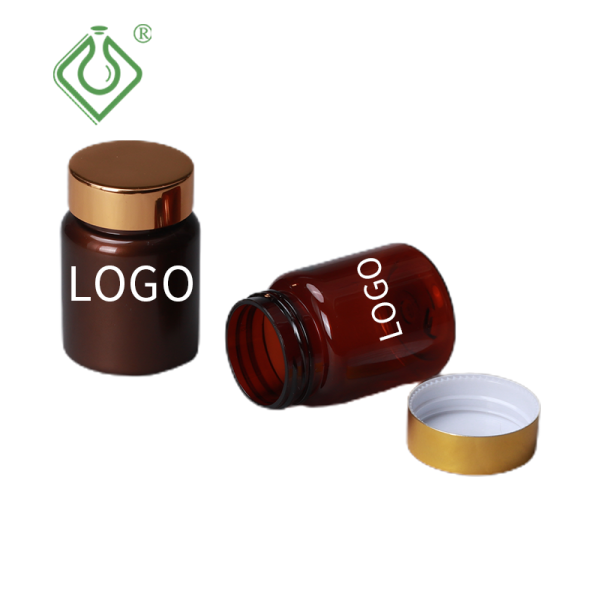 Amber Bottle PET Vitamin Empty Pill Bottles Factory Wholesale 60cc