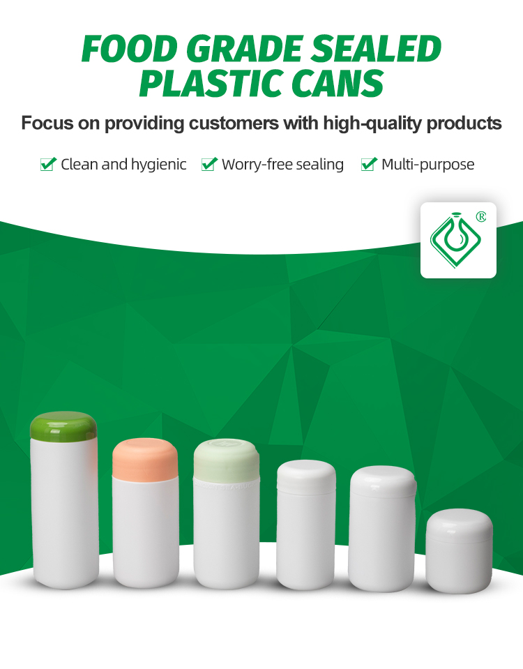 HDPED184b D119a 1 1 - Aesthetic pill bottle for capsules/ Candy HDPE Round Cap Bottle 100CC