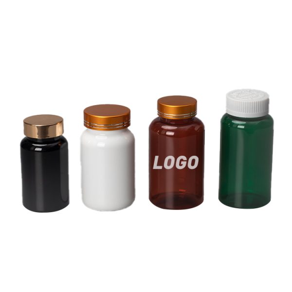Wholesale Amber Bottle PET Plastic Capsule Bottle Manufacturers 300CC