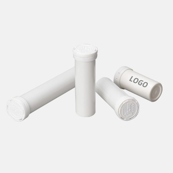 Containers For Pills PP Plastic Tube With Desiccant Cap Put 10PCS Effervescent Tablets