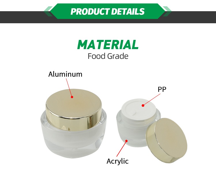 翔临详情页2改动版 05 1 - Cosmetic Packaging Plastic Acrylic Cream Container With Gold Caps 30g