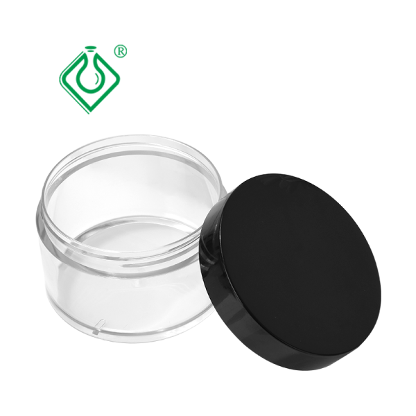 Customized Cosmetic Containers Transparent  Arcylic Round Bottle For Face Cream 15g