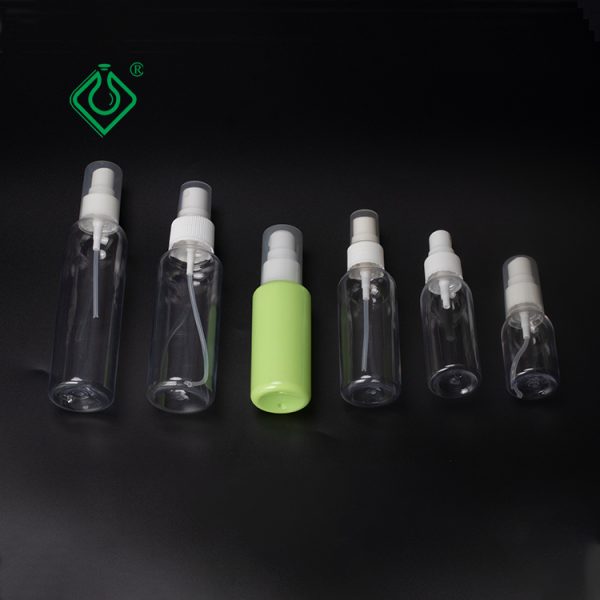 Wholesale empty PET cosmetic spray bottles Clear spray bottle with lid 30ml