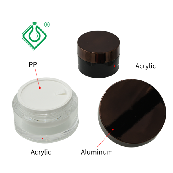 Acrylic Eye Cream Jars Cosmetic Jars Manufacture Color Customiz AS/PS Material 30g