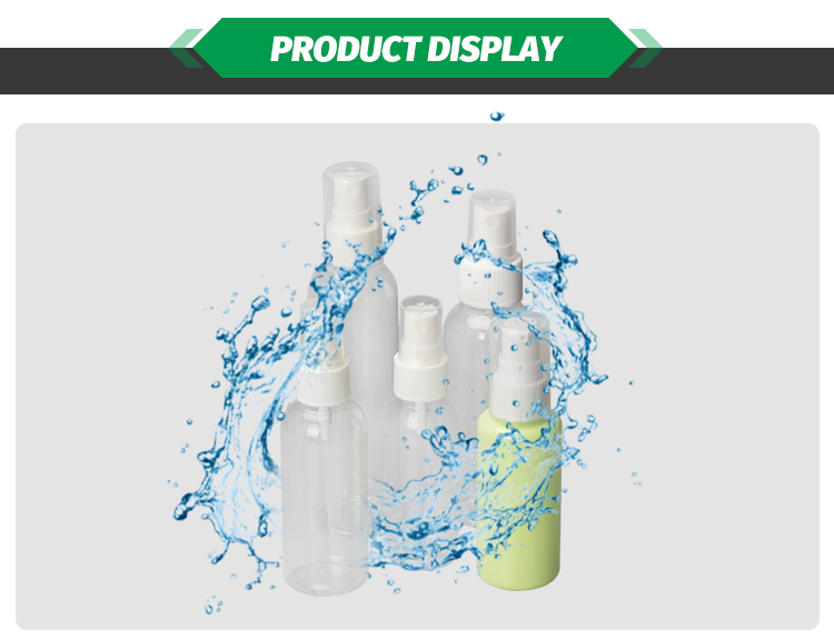 E  3 04 - Wholesale empty PET cosmetic spray bottles with lid 60ml