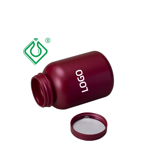 Custom HDPE Powder Plastic Jar With lids Food-Grade Bottle 350cc