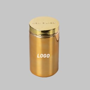 High Quality Golden Wide Mouth Plastic Containers 700CC with Gold cap