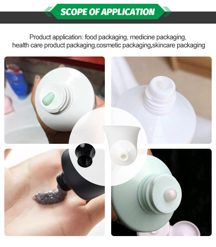 PE 10 9 - Empty Makeup Tubes for Cosmetic Empty Soft Tube White Plastic Tube