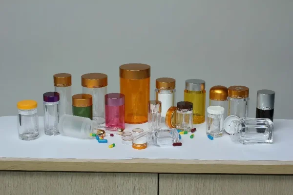 OEM acrylic PS plastic capsules container pill bottles manufacturer